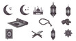 © Adit - Collection Détaillée de Symboles Duotone de Ramadan Rihl