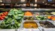 © Oleksandr - Fresh Salad Bar Display with Colorful Vegetables: A Healthy Choice for Restaurants, Buffets, and Catering Services. Ideal for Nutrition and Wellness Concepts
