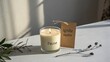© Syad - Lit candle emitting light and creating relaxing shadows indoors
