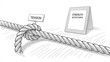 © mek - Illustration of rope under tension and demonstrating strength