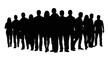© Rakib Anik - A diverse group of people, standing together in a silhouette, representing unity, community, and collaboration in a modern, inclusive society