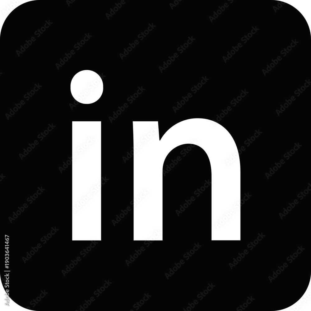 Simple Linkedin Icon Vector LinkedIn Icon Vector Illustration for Social Media Use in SVG Format ...
