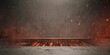 © Vasiliy - Hot barbecue grill grate with glowing coals and sparks, empty BBQ background