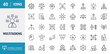 © Control New - Multitasking icon set. Outline Icon Set. Vector Illustration with Editable Strokes