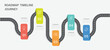 © Syntro - Business road map timeline infographic design with 5 steps.