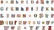 © Zuwairiya - vintage Alphabet collage abc alphabetical font letter cutout of paper magazine and colorful alphabetic handmade cutting text newsprint illustration on transparent background