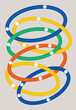 © Ivan Haidutski/Stocksy - Abstract looping data connections with nodes