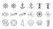© Janahchan - Nautical Icons Collection Hand Drawn Sketch Style.