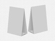 © Margarita  - table tent mockups blank on transparent background