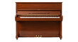 © Sorin - Upright piano isolated PNG on transparent background, brown wooden musical instrument for classical music performance and home decor