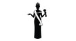 © MD RIPON - Elegant beauty queen in a striking black silhouette