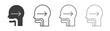 © Win - Swallowing reflex icon. flat stroke linear simple trend modern logotype design