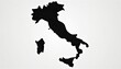 © Maryna - Black silhouette of Italy map on white background. Includes Sardinia and Sicily islands. Simple graphic design for travel or geography themes.