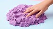 © Mehram - Sensory Play with Purple Kinetic Sand Close Up