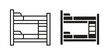 © Pop - Bunk bed icons in different styles. Simple icon design
