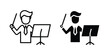 © Pop - Conductor icons in different styles. Simple icon design