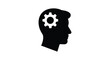 © MdShifulIslam - Human head profile with gears inside representing thought and creativity silhouette