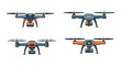 © Md - Drone Line art color clean design