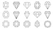 © ABDULELLAH - Collection of Various Diamond Shapes and Cuts.