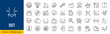 © iiierlok_xolms - Diet web icons in line style. Healthy food, zero sugar, vegetables, water, sport, fitness, collection. Editable stroke. Vector illustration.