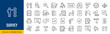 © iiierlok_xolms - Survey web icons in line style. Opinions, rewiev, feedback, exam, collection.Editable stroke. Vector illustration.
