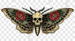 © Fandi Comp - Detailed Illustration of Butterfly with Skull.