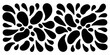 © Dibyendu - Abstract black and white pattern of organic droplet like shapes