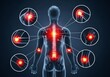 © Mohammed - Human joint pain medical anatomy illustration for healthcare banner