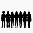 © Muneeb - Empowerment in Unity: A diverse group of women standing together, arm in arm, symbolizing solidarity, strength, and the power of collective action.
