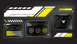 © Subtle Graphic - Modern futuristic UI elements set with sleek black and yellow design