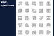 © Yaprativa - Advertising Icon pack for your website, mobile, presentation, and logo design. Advertising Icon outline design. Vector graphics illustration and editable stroke.