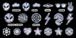 © Roni - Colorful collection of alien space and retro themed sticker designs