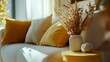 © vefimov - Yellow Cozy Living Room Decoration