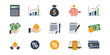 © Waks - Financial icons set vector illustration for business concepts and marketing