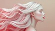 © Kaniaaaaa - A beautiful blonde fashion model with long hair and natural skin smiling in a studio