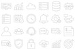 © muhammad argi - Minimal SaaS Workflow Icons Outline Vector Set