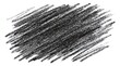 © Noval - Black scribbled area with uneven edges on a white background, suggesting charcoal