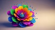 © Katherina - A single, colorful bloom resting on a soft background, symbolizing hidden messages, communication, and silent devotion or affection, floral, concept, meaning