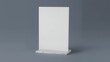 © RulArt - Transparent plastic and acrylic advertising menu holder, table holder, table top menu, card holder, photo frame for mockups and template design. 3d render illustration