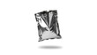© Armin - a shiny silver foil pouch floating in the air