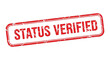 © Pvect02 - A rectangular red status verified stamp is prominently displayed on a clean white background indicating approval high quality professional detailed modern