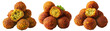 © boule1301 - Crispy falafel balls stacked in a pile chickpea fava bean fritte, isolated on white background, concept of traditional food