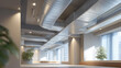 © Vitalii - Detailed schematic of an HVAC system ductwork layout guides viewers on efficient airflow design principles, ensuring both comfort and energy savings in commercial buildings. cinematic color