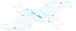 © Rayhan - Futuristic electronic circuit board texture on white background. Modern big data visualization. Design for global communication, and digital connection. Vector