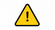 © Ryoma - Yellow warning triangle flat icon for caution and alert