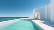 © Jojo* - Modern White Villa with Infinity Pool Overlooking Turquoise Ocean.