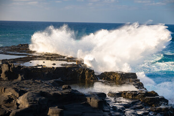  Massive Atlantic waves crashing on Gran Canaria coast with dangerous swell and red flag sea conditions