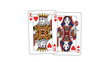 © Sarah - Stylized illustration of the King and Queen of Hearts playing cards, featuring traditional designs with a touch of modern artistic flair, representing card games and royalty.