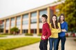 © BillionPhotos.com - Smiling female student enjoying school life