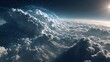 © Asif - A breathtaking aerial view of a majestic cloud formation in the sky with sunlight shining through